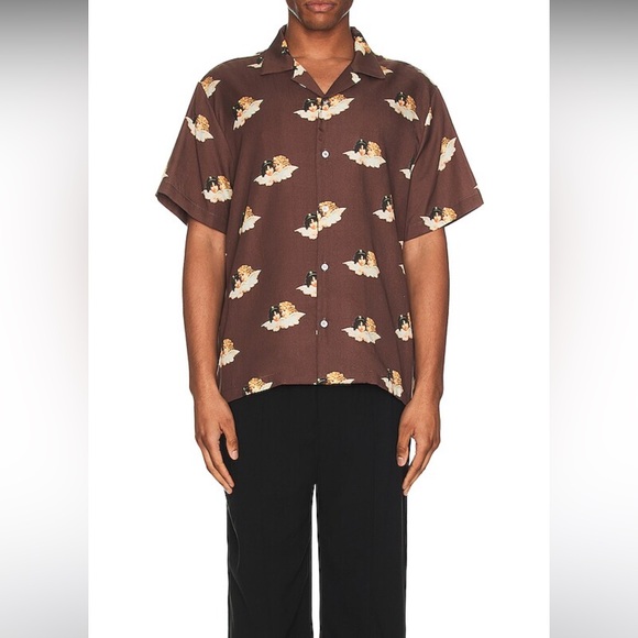 Scatter Angel Bowling Shirt in Brown
FIORUCCI - Picture 3 of 4